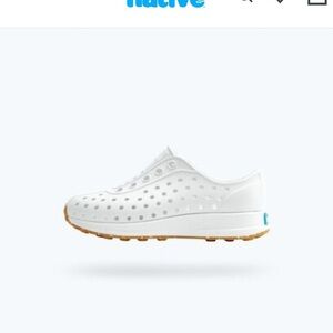 Native Kids Water Shoes - White and Tan